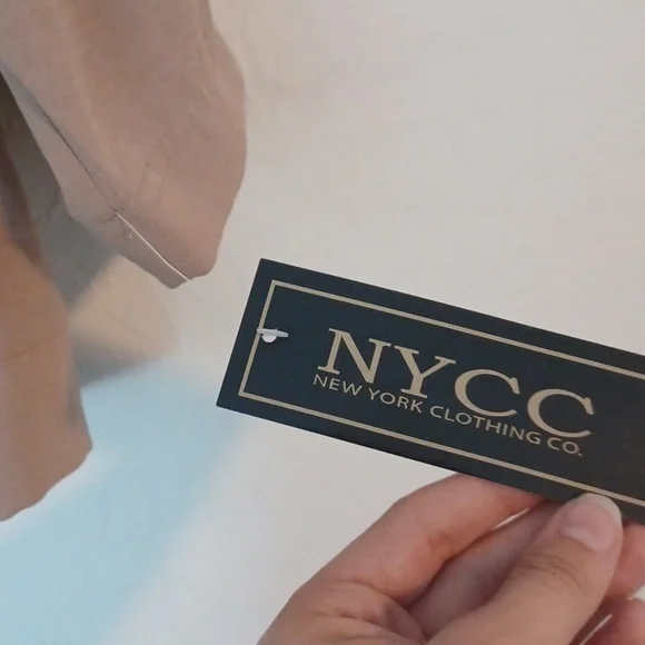 NWT New York Clothing Co Tan Business Casual Jacket With Tie Womans Size Small - Picture 6 of 6